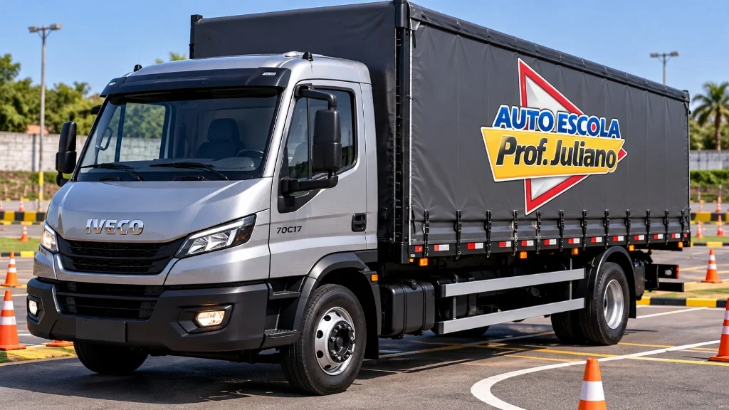 Caminhão Iveco Categoria C Auto Escola Professor Juliano